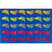 Flagship Carpets Easy Care Counting Feet Rug - Floor Rug - 72" Length x 48" Width - Multicolor - Nylon