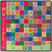 Flagship Carpets Math Collection Multiply/Divide Rug - 48" Length x 48" Width - Square - Multicolor - Nylon