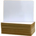 Flipside Round Corners Dry Erase Lap Board - 9.5" (0.8 ft) Width x 12" (1 ft) Height - White Surface - Rectangle - 24 / Pack