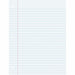 Pacon Wide Ruled Filler Paper - 100 Sheets - Wide Ruled Front Ruling - 0.37" Ruled - Red Margin - 3 Hole(s) - 8" x 10 1/2" Sheet Size - White Paper - Smooth, Punched - 100 / Pack