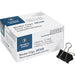 Business Source Binder Clips - Medium - 1.3" Width - for Paper - Black - 36 / Pack