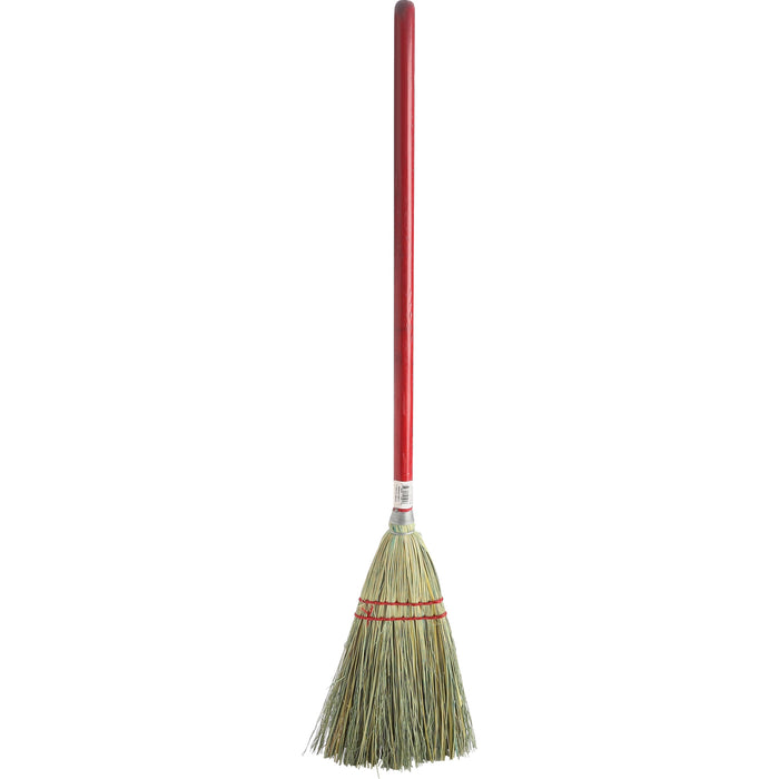 Genuine Joe Lobby Broom - 24" Handle Length - Wood Handle - Natural - 1 Each