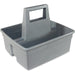 Impact Maids' Basket - 2 Compartment(s) - 10.10" Height x 11.10" Width x 12.90" Length - Handle, Heavy Duty - Gray - Plastic - 1 Each