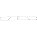 Genuine Joe Clip-on Long Dust Mop Frame - Rust Resistant, Clip, Galvanized - Metallic - 1 Each