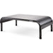 Allsop Metal Art Ergo 3 Adjustable Monitor Stand 15-Inch Wide Platform - (31630) - 35 lb Load Capacity - 8" Height x 18" Width x 10" Depth - Powder Coated - Metal - Pearl, Black - Durable, Ergonomic, Comfortable, Sturdy - 1 Each