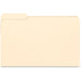 Business Source 1/3 Tab Cut Legal Recycled Top Tab File Folder - 8 1/2" x 14" - 3/4" Expansion - 11 pt. - Manila - 10% Recycled - 100 / Box