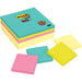 Post-it® Super Sticky Notes - Supernova Neons Color Collection - 2160 x Multicolor - 3" Flag/Note Width x 3" Flag/Note Length - Rectangle - 90 Sheets per Pad - Aqua Splash, Tropical Pink, Acid Lime, Canary Yellow - Paper - Self-adhesive, Recyclable - 8 /