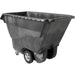 Rubbermaid Commercial Standard Duty Utility Truck - 1250 lb Load Capacity - Structofoam - 33" Width x 72" Depth x 43" Height - Black - 1 Each