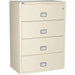 Phoenix World Class Lateral File - 4-Drawer - 38.9" Width x 23.6" Depth x 54.7" Height - 4 x Drawer(s) for File - Lateral - Fire Resistant, Explosion Resistant, Impact Resistant, Security Lock - Putty - 1 Each