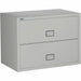 Phoenix World Class Lateral File - 2-Drawer - 38.8" Width x 23.6" Depth x 28.8" Height - 2 x Drawer(s) for File - Lateral - Impact Resistant, Fire Resistant, Explosion Resistant, Security Lock - Light Gray - 1 Each