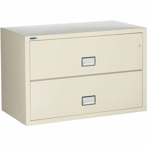 Phoenix World Class Lateral File - 2-Drawer - 44" Width x 23.6" Depth x 28.8" Height - 2 x Drawer(s) for File - Lateral - Impact Resistant, Fire Resistant, Explosion Resistant, Security Lock - Putty - 1 Each