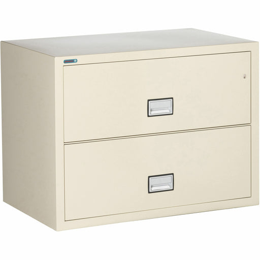Phoenix World Class Lateral File - 2-Drawer - 38.8" Width x 23.6" Depth x 28.8" Height - 2 x Drawer(s) for File - Lateral - Fire Resistant, Explosion Resistant, Impact Resistant, Security Lock - Black - 1 Each