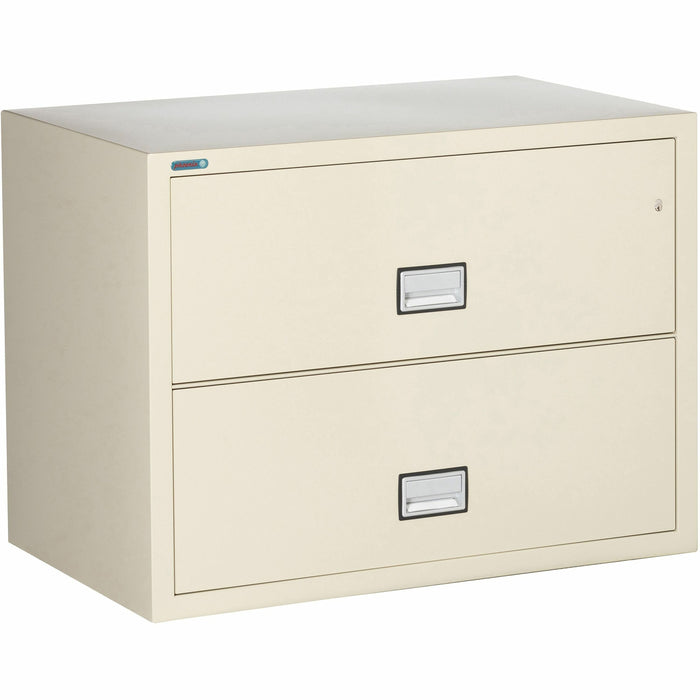 Phoenix World Class Lateral File - 2-Drawer - 38.8" Width x 23.6" Depth x 28.8" Height - 2 x Drawer(s) for File - Lateral - Fire Resistant, Explosion Resistant, Impact Resistant, Security Lock - Black - 1 Each
