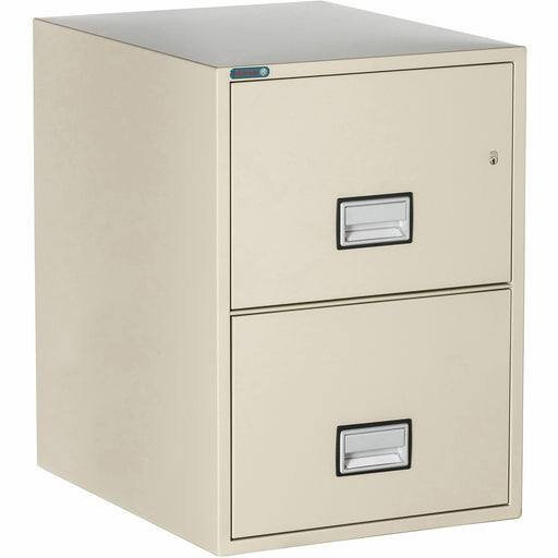 Phoenix World Class Vertical File - 2-Drawer - 19.9" Width x 25" Depth x 28" Height - 2 x Drawer(s) for File - Legal - Vertical - Impact Resistant, Fire Resistant, Explosion Resistant, Security Lock - Putty - 1 Each