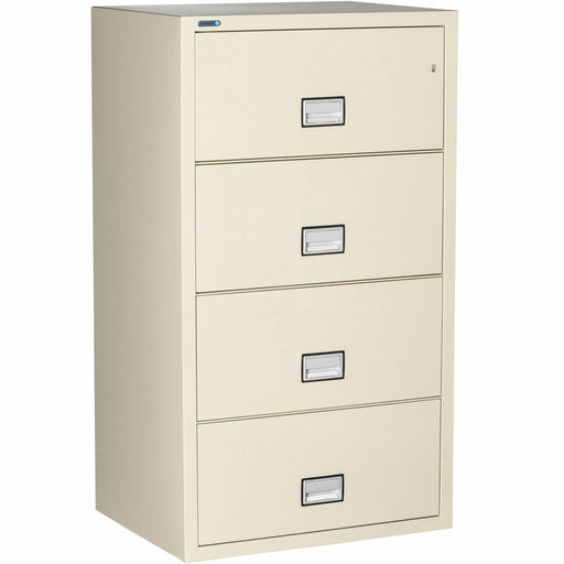 Phoenix World Class Lateral File - 4-Drawer - 31" Width x 23.6" Depth x 54.7" Height - 4 x Drawer(s) for File - Lateral - Fire Resistant, Explosion Resistant, Impact Resistant, Security Lock - Putty - 1 Each