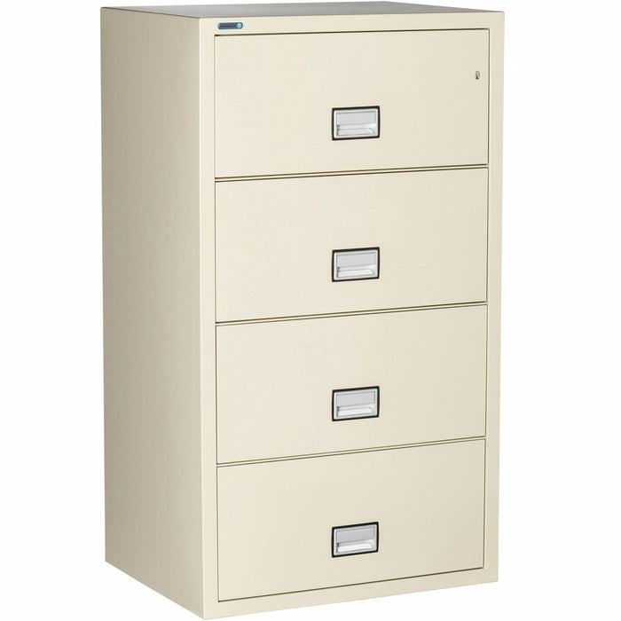 Phoenix World Class Lateral File - 4-Drawer - 31" Width x 23.6" Depth x 54.7" Height - 4 x Drawer(s) for File - Lateral - Fire Resistant, Explosion Resistant, Impact Resistant, Security Lock - Putty - 1 Each