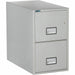 Phoenix World Class Vertical File - 2-Drawer - 16.9" Width x 31" Depth x 28" Height - 2 x Drawer(s) for File - Letter - Vertical - Fire Resistant, Explosion Resistant, Impact Resistant, Security Lock - Light Gray - 1 Each