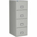 Phoenix World Class Vertical File - 4-Drawer - 25" Width x 19.9" Depth x 54" Height - 4 x Drawer(s) for File - Legal - Vertical - Fire Resistant, Explosion Resistant, Impact Resistant, Security Lock - Light Gray - 1 Each