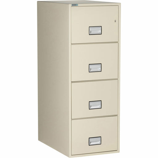 Phoenix World Class Vertical File - 4-Drawer - 19.9" Width x 31" Depth x 54" Height - 4 x Drawer(s) for File - Legal - Vertical - Fire Resistant, Explosion Resistant, Impact Resistant, Security Lock - Putty - 1 Each