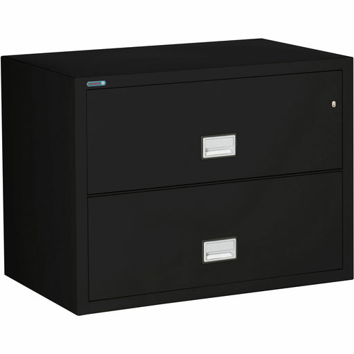 Phoenix World Class Lateral File - 2-Drawer - 38.8" Width x 23.6" Depth x 28.8" Height - 2 x Drawer(s) for File - Lateral - Fire Resistant, Explosion Resistant, Impact Resistant, Security Lock - Gray - 1 Each