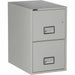 Phoenix World Class Vertical File - 2-Drawer - 16.9" Width x 25" Depth x 28" Height - 2 x Drawer(s) for File - Letter - Vertical - Fire Resistant, Explosion Resistant, Impact Resistant, Security Lock - Light Gray - 1 Each
