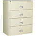 Phoenix World Class Lateral File - 4-Drawer - 44" Width x 23.6" Depth x 54.7" Height - 4 x Drawer(s) for File - Lateral - Fire Resistant, Explosion Resistant, Impact Resistant, Security Lock - Putty - 1 Each