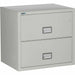 Phoenix World Class Lateral File - 2-Drawer - 31" Width x 23.6" Depth x 28.8" Height - 2 x Drawer(s) for File - Lateral - Fire Resistant, Explosion Resistant, Impact Resistant, Security Lock - Light Gray - 1 Each