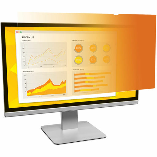 3M Gold Privacy Filter Gold, Glossy - For 23" Widescreen LCD Monitor - 16:9 - Scratch Resistant, Dust Resistant - 1 Each