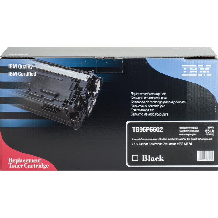 IBM Remanufactured Laser Toner Cartridge 651A (CE340A, CE400A) - Black - 1 Each - 13500 Pages