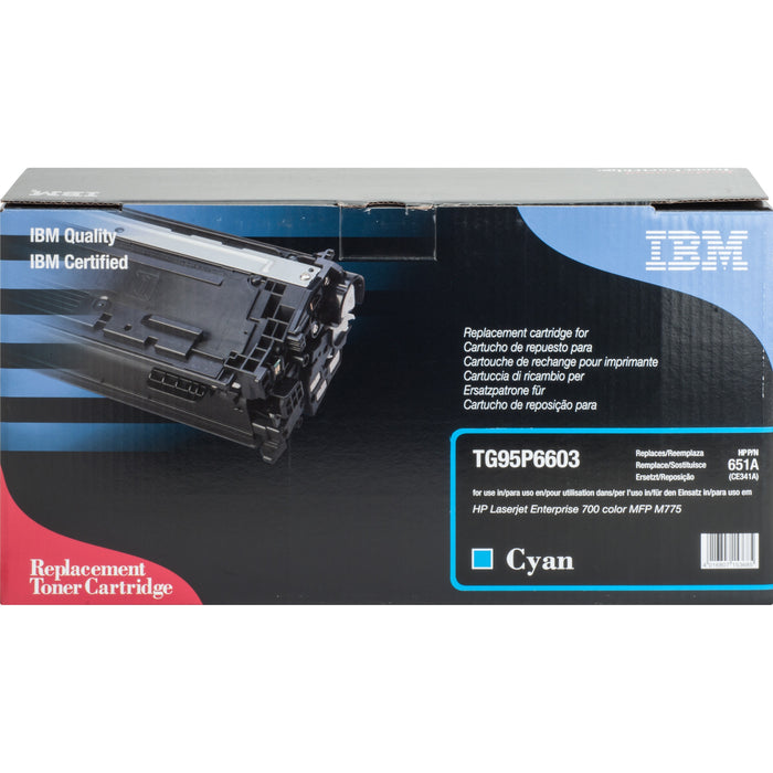 IBM Remanufactured Laser Toner Cartridge 651A (CE341A) - Cyan - 1 Each - 16000 Pages