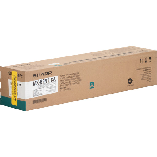 SHARP® MX62NTCA Original High Yield Laser Toner Cartridge - Cyan - 1 Each - 40000 Pages