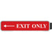 Xstamper Designer Double-sided Corridor Sign - 10" Holding Width x 2" Holding Height - Rectangular Shape - Double Sided - Rounded Corner - Plastic - Gray - 1 Each