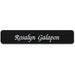Xstamper Designer Name Plate Only - 10" Width x 2" Height - Rectangular Shape - Rounded Corner - Plastic - Assorted - 1 Each