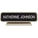 Xstamper Designer Framed Desk Sign - Logo Design - 8" Width x 2" Height - Rectangular Shape - Rounded Corner - Plastic - 1 Each