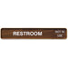 Xstamper Changeable Wall Sign - 13" Width x 2" Height - Rectangular Shape - Wall Mountable - Aluminum - Gold - 1 Each