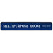 Xstamper Changeable Wall Sign - 13" Width x 2" Height - Rectangular Shape - Wall Mountable - Aluminum - Silver - 1 Each