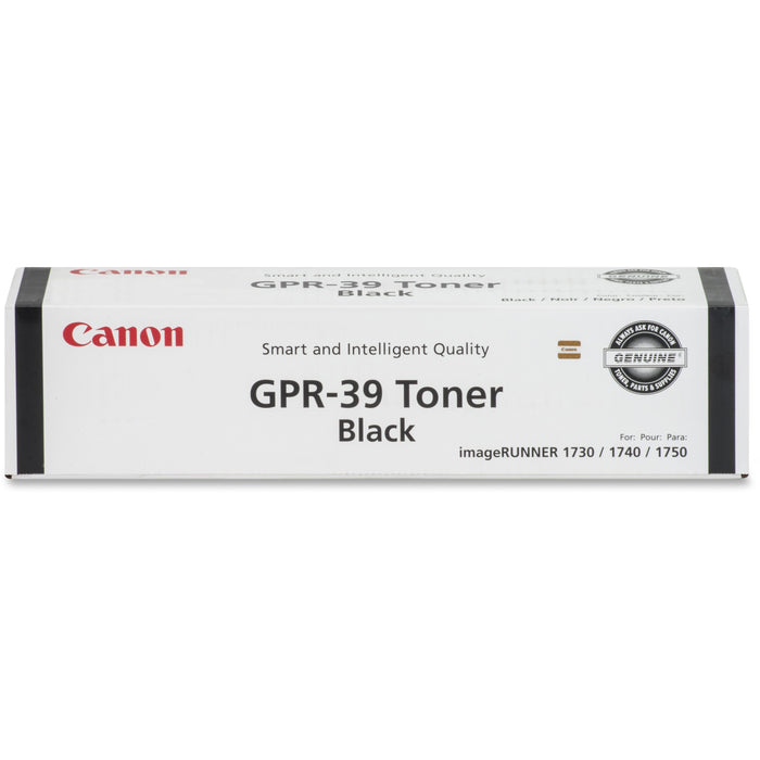 Canon GPR-39 Original Laser Toner Cartridge - Black - 1 Each - 15100 Pages