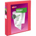 Avery® Durable View Binders with Slant Rings - 1" Binder Capacity - Letter - 8 1/2" x 11" Sheet Size - 250 Sheet Capacity - 1 2/5" Spine Width - 250 x 1" Ring - Fastener: Slant Ring - Pocket: 2, Internal - Polypropylene - Coral - Adhesive, Archival-safe,