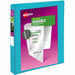 Avery® Durable View Binders with Slant Rings - 1" Binder Capacity - Letter - 8 1/2" x 11" Sheet Size - 250 Sheet Capacity - 1 2/5" Spine Width - 250 x 1" Ring - Fastener: Slant Ring - Pocket: 2, Internal - Polypropylene - Aqua - Adhesive, Durable, Flexibl