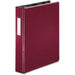 Business Source 1.5" D-Ring Binder - 1 1/2" Binder Capacity - 375 Sheet Capacity - Fastener: Slant D-Ring - Pocket: Internal - Burgundy - Lay Flat, Label Holder - 1 Each