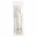 Genuine Joe 6-Piece Fork/Knife/Spoon Utensil Kit - 250 Piece(s) - Cutlery Set - 1 x Spoon - 1 x Fork - 1 x Knife - Disposable - Polypropylene - White - 1 Carton