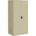 Lorell Fortress Series Storage Cabinet - 36" Width x 24" Depth x 72" Height - 5 x Shelf(ves) - Hinged Door(s) - Sturdy, Recessed Locking Handle, Removable Lock, Durable, Storage Space - Putty - Powder Coated - Steel - Recycled - 1 Each