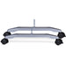 Lorell Mobile T-Foot Set With Casters - 2.40" Width x 1.50" Depth x 17.80" Height - Metal - Silver - 2 / Set