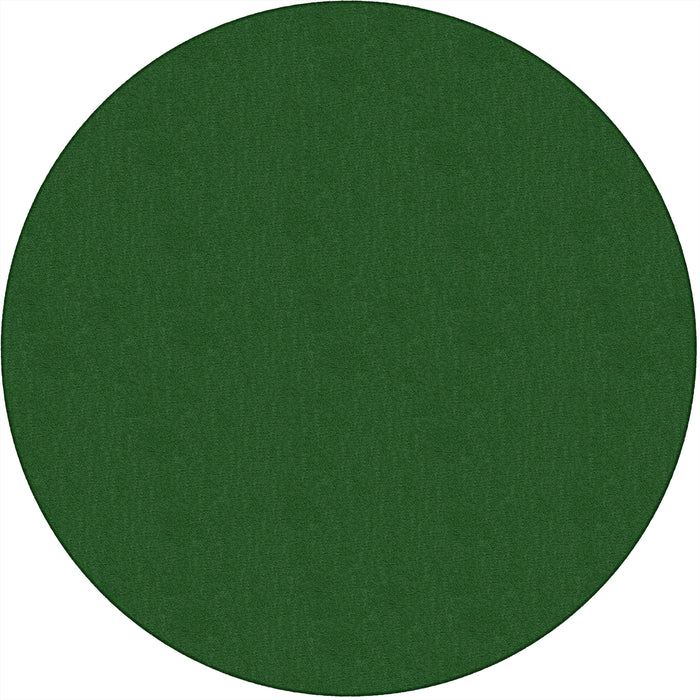 Flagship Carpets Classic Solid Color 6' Round Rug - Traditional - 72" Diameter - Circle - Clover - Nylon