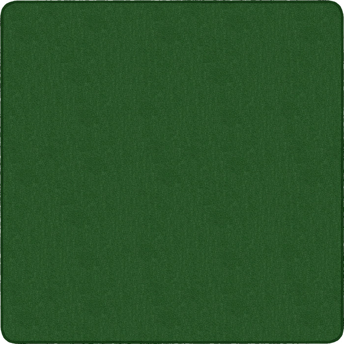Flagship Carpets Classic Solid Color 12' Square Rug - Traditional - 12 ft Length x 12 ft Width - Square - Clover - Nylon