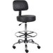 Boss Drafting Stool - Black Seat Color - Vinyl Seat Material - Black Back Color - Chrome, Black Frame Color - Chrome Frame Material - 5-star Base - 1 Each