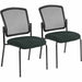 Eurotech dakota 2 Stackable - Black Seat Color - Vinyl Seat Material - Four-legged Base - Dillon Black - 2 / Carton