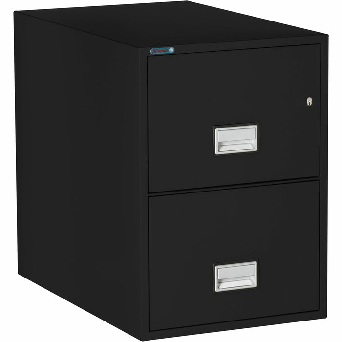 Phoenix World Class Vertical File - 2-Drawer - 19.9" Width x 31" Depth x 28" Height - 2 x Drawer(s) for File - Legal - Vertical - Fire Resistant, Explosion Resistant, Impact Resistant - Black - 1 Each