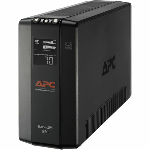 APC Back UPS Pro BX850M, Compact Tower, 850VA, AVR, LCD, 120V - Tower - 12 Hour Recharge - 2 Minute Stand-by - 120 V Input - 120 V AC Output - Single Phase - Stepped Approximated Sine Wave - 4 x NEMA 5-15R Surge, 4 x NEMA 5-15R Receptacle(s) - 8 x Battery
