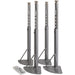 Lorell Activity Table Height-Adjustable Leg Kit - 17" to 25"H - 30" Length x 1.12" Diameter - Silver Mist, Chrome - 4 / Carton